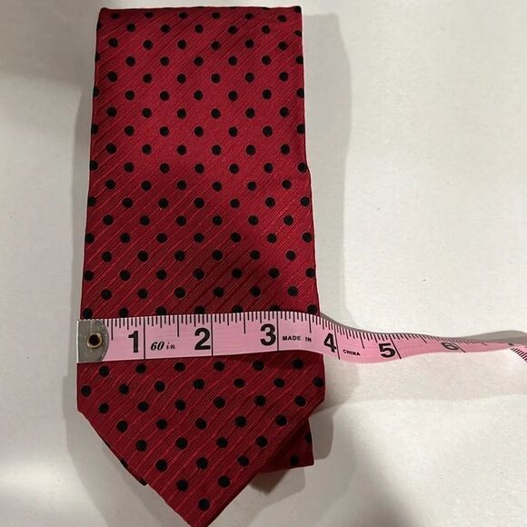 Robert Talbott Best of Class Red Tie with Black Dots - Picture 6 of 9